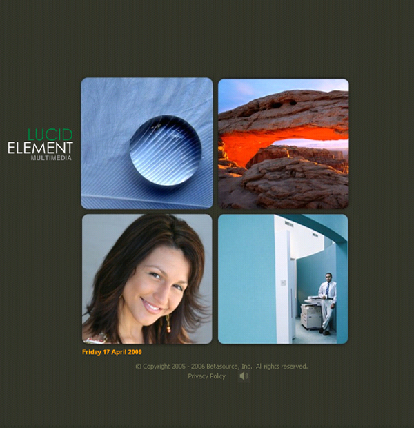 Lucid Element Multimedia – Adobe Flash Website